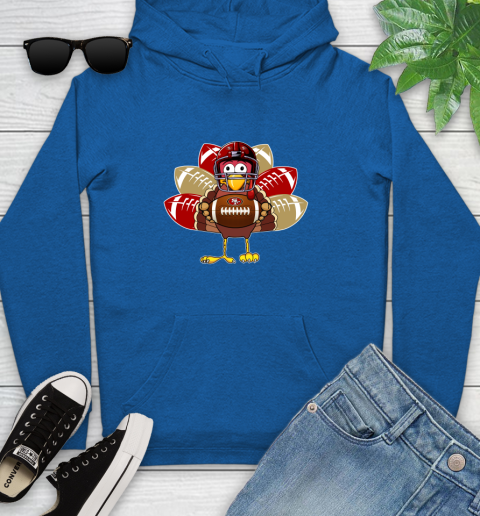 San Francisco 49ers Turkey Thanksgiving Day Youth Hoodie 9