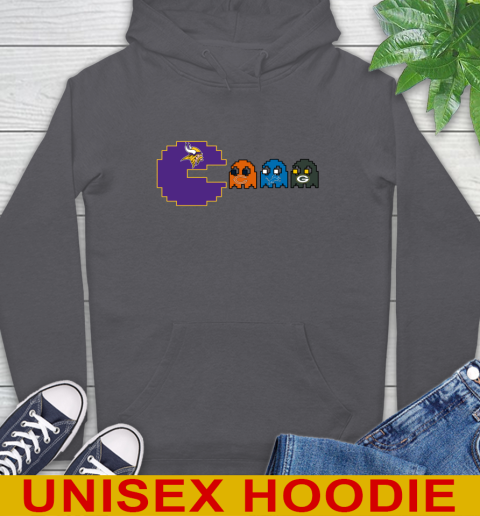 Minnesota Vikings NFL Football Pac Man Champion Hoodie 7