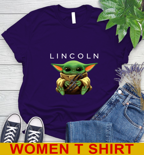 Star Wars Baby Yoda Hugs Lincoln Car Shirt 88