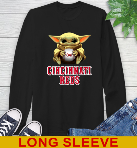 MLB Baseball Cincinnati Reds Star Wars Baby Yoda Shirt 59
