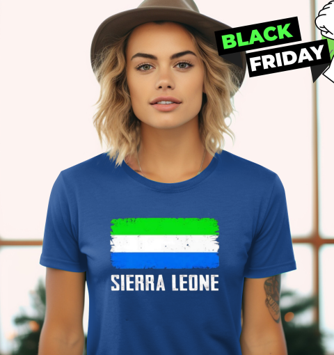 Womens Proud Sierra Leonean Woman Sierra Leone T-Shirt