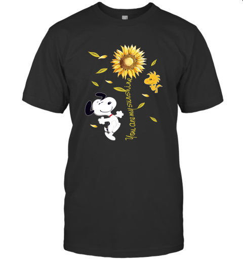 Snoopy And Woodstock You Are My Sunshine Sunflower T shirt2