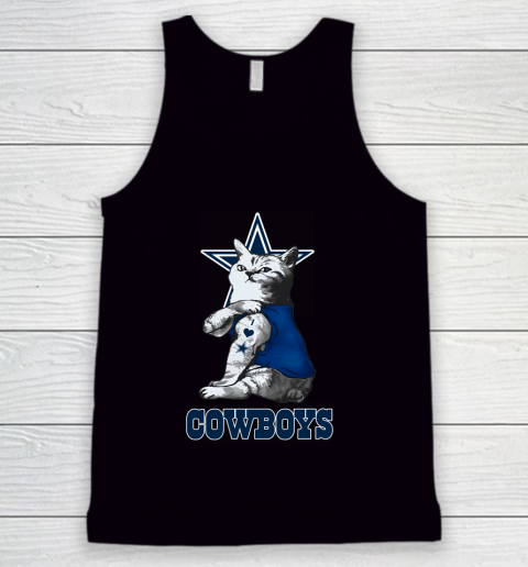 NFL Football My Cat Loves Dallas Cowboys Tank Top