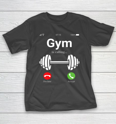 Gym is calling Shirt Funny bodybuilder Muscle Training Day iPhone T-Shirt