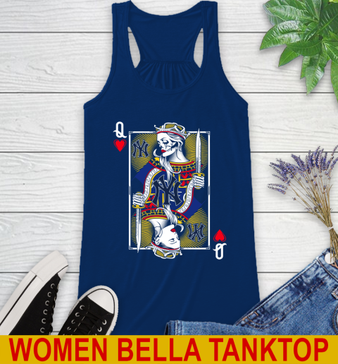MLB Baseball New York Yankees The Queen Of Hearts Card Shirt Racerback Tank 7