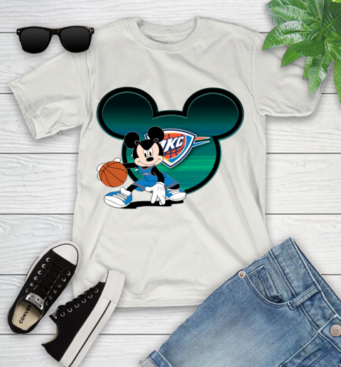 NBA Oklahoma City Thunder Mickey Mouse Disney Basketball Youth T-Shirt 24