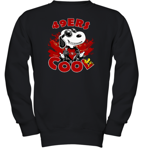 San Francisco 49ers Snoopy Joe Cool We're Awesome Youth Sweatshirt