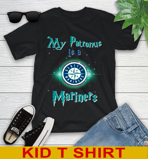 MLB Baseball Harry Potter My Patronus Is A Seattle Mariners Youth T-Shirt