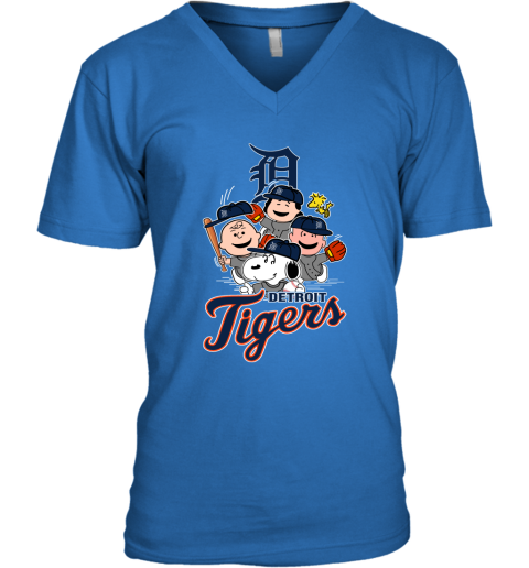 MLB Detroit Tigers Snoopy Charlie Brown Woodstock The Peanuts Movie Baseball  T Shirt Youth Sweatshirt