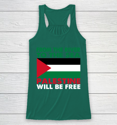 From The River To The Sea Palestine Will Be Free Racerback Tank 5