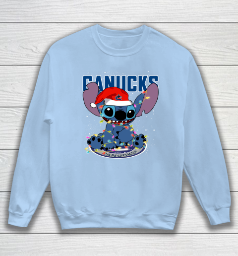 Vancouver Canucks NHL Hockey noel stitch Christmas Sweatshirt 4