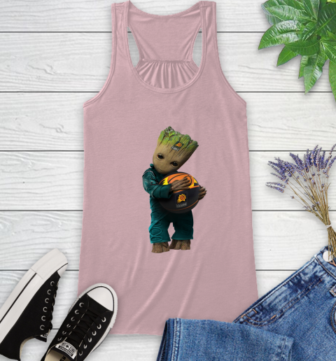 NBA Groot Guardians Of The Galaxy Basketball Sports Phoenix Suns Racerback Tank 11