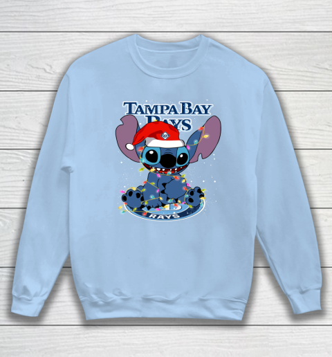 Tampa Bay Rays MLB noel stitch Baseball Christmas Sweatshirt 4