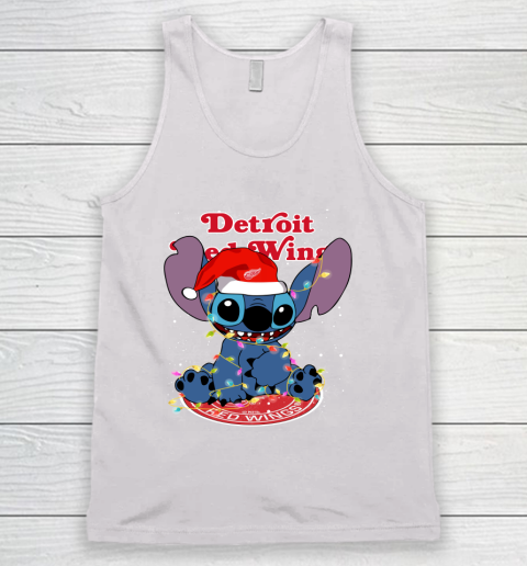 Detroit Red Wings NHL Hockey noel stitch Christmas Tank Top Detroit Red Wings NHL Hockey noel stitch Christmas Tank Top