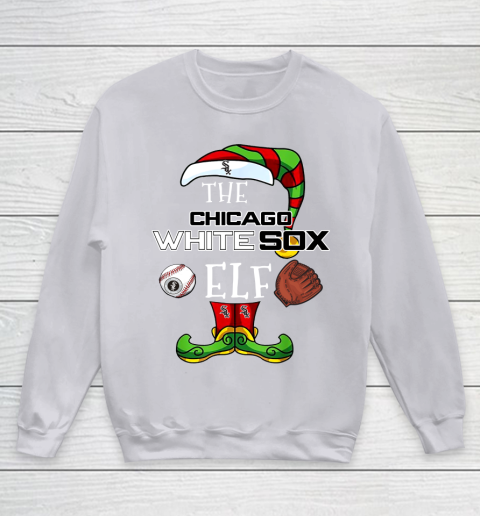 Chicago White Sox Christmas ELF Funny MLB Youth Sweatshirt 3