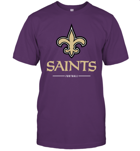 r7lt orleans saints nfl pro line black team lockup jersey t shirt 60 front team purple