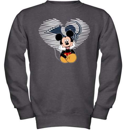 NFL Los Angeles Rams The Heart Mickey Mouse Disney Football T Shirt 5RLG0VR1xpS youth sweatshirt 47 95 151514 front dark heather