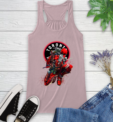 NBA Deadpool Marvel Comics Sports Basketball Toronto Raptors Racerback Tank 11