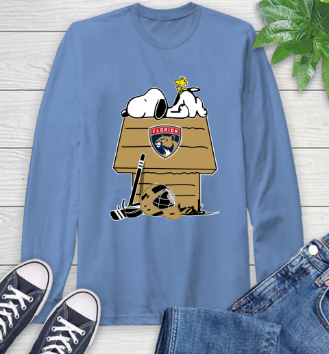 Florida Panthers NHL Hockey Snoopy Woodstock The Peanuts Movie Long Sleeve T-Shirt 11