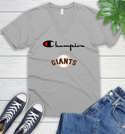 MLB Baseball San Francisco Giants Champion Shirt V-Neck T-Shirt 2