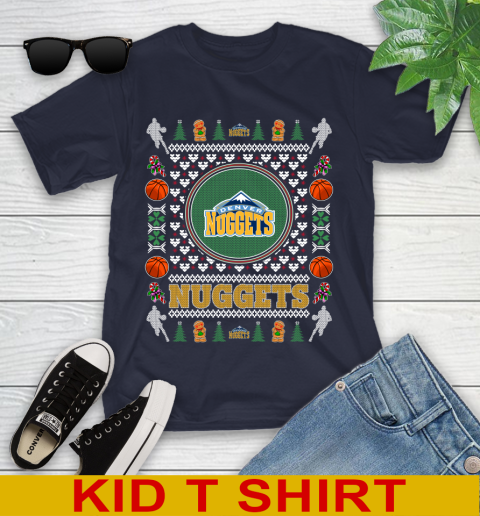 Denver Nuggets Merry Christmas NBA Basketball Loyal Fan Youth T-Shirt 2