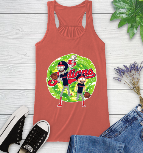 MLB Cleveland Indians Rick And Morty Baseball Sports Racerback Tank 4