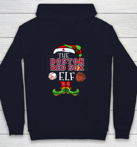 Boston Red Sox Christmas ELF Funny MLB Youth Hoodie 2