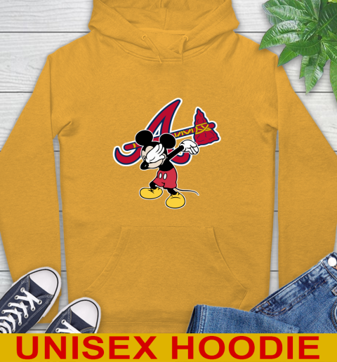 Atlanta Braves MLB Baseball Dabbing Mickey Disney Sports Hoodie 3