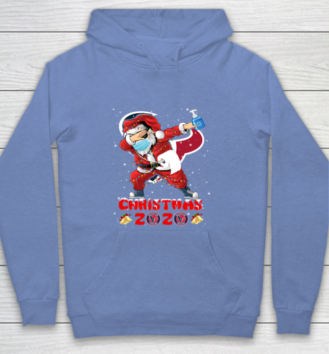 Houston Texans Funny Santa Claus Dabbing Christmas 2020 NFL Youth Hoodie 8