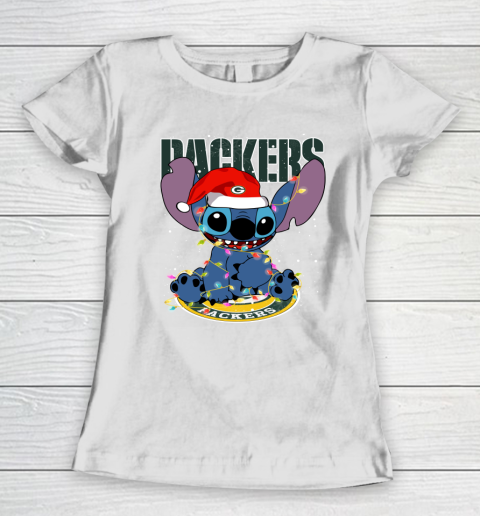 Green Bay Packers NFL Football noel stitch Christmas Women's T-Shirt
