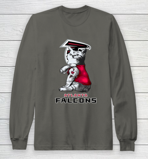 NFL Football My Cat Loves Atlanta Falcons Long Sleeve T-Shirt 5