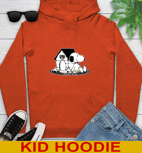 NBA Basketball Brooklyn Nets Snoopy The Peanuts Movie Shirt Youth Hoodie 5