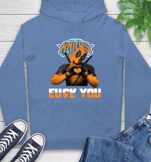 NBA New York Knicks Deadpool Love You Fuck You Basketball Sports Hoodie 11