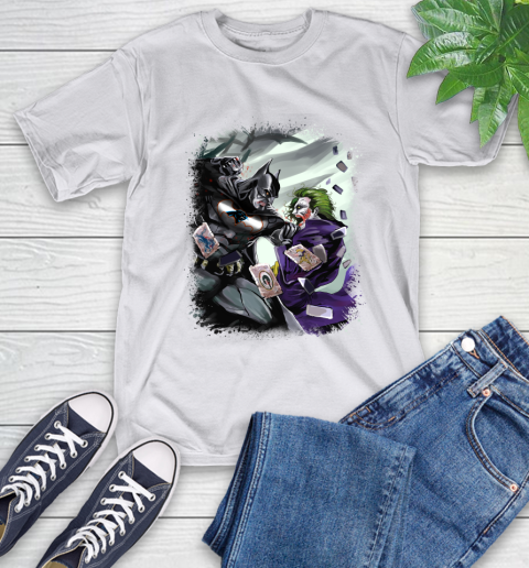 Carolina Panthers NFL Football Batman Fighting Joker DC Comics T-Shirt 12