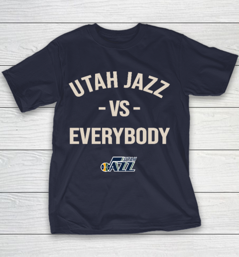 Utah Jazz Vs Everybody Youth T-Shirt - Image 3