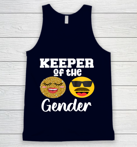 Keeper of the Gender Staches or Lashes Gender Reveal Party Tank Top 2