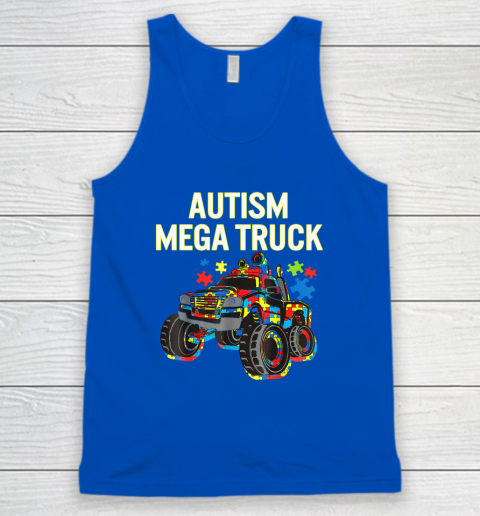 Autism Mega Truck Shirt Monster Truck Autism Awareness Tank Top 3