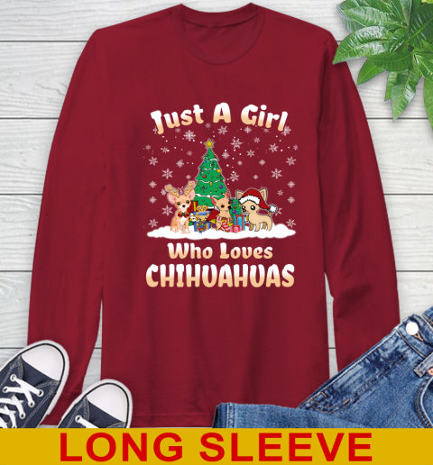 Christmas Just a girl who love chihuahuas dog pet lover 63