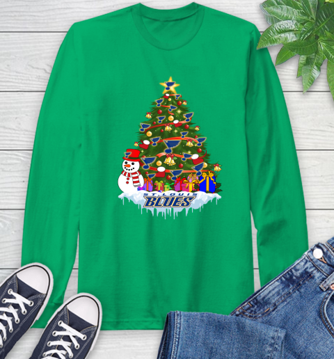 St.Louis Blues Merry Christmas NHL Hockey Sports Long Sleeve T-Shirt - Image 8