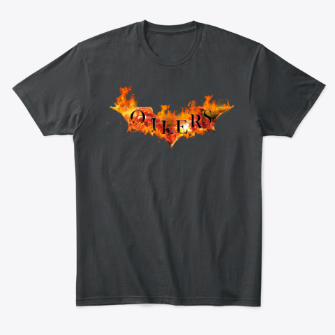 29xk edmonton oilers batman logo dc classic t shirt 2 front black