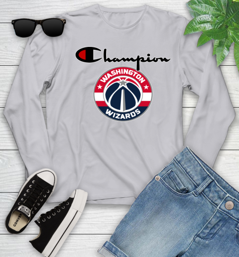 NBA Basketball Washington Wizards Champion Shirt Youth Long Sleeve 3