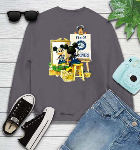 MLB Baseball Seattle Mariners Mickey Drawing Shirt 109