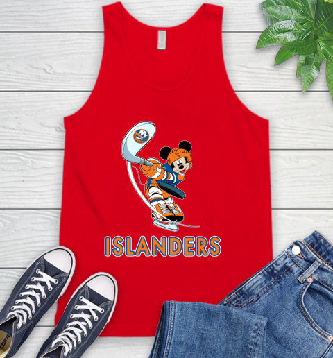 NHL Hockey New York Islanders Cheerful Mickey Mouse Shirt Tank Top 6