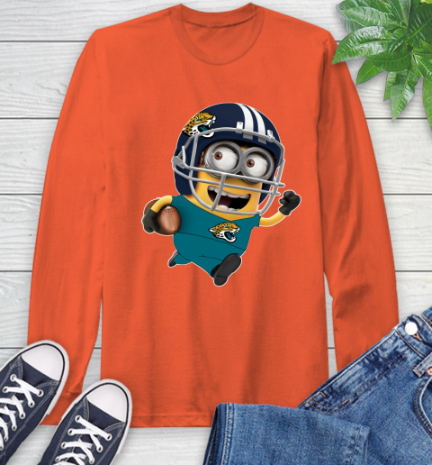 NFL Jacksonville Jaguars Minions Disney Football Sports Long Sleeve T-Shirt 5