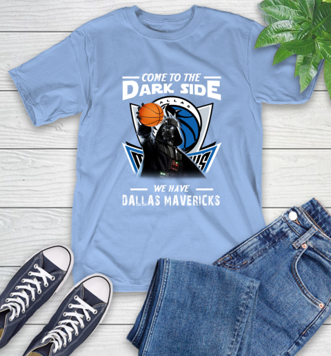 NBA Come To The Dark Side We Have Dallas Mavericks Star Wars Darth Vader Basketball T-Shirt 12