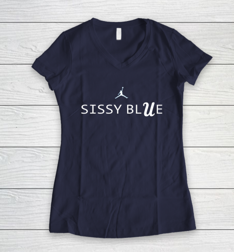 Sissy Blue Shirt UCLA Women's V-Neck T-Shirt 5