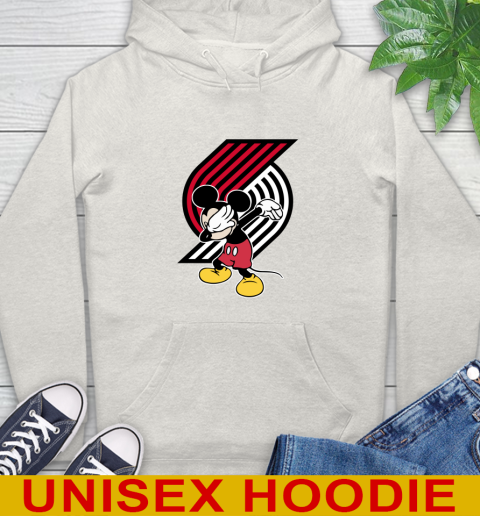 Portland Trail Blazers NBA Basketball Dabbing Mickey Disney Sports Hoodie 12