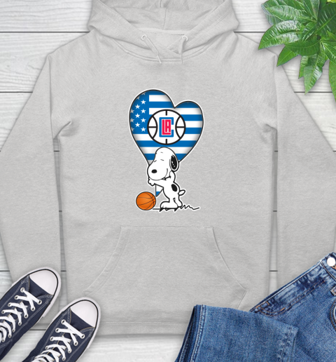 LA Clippers NBA Basketball The Peanuts Movie Adorable Snoopy Hoodie