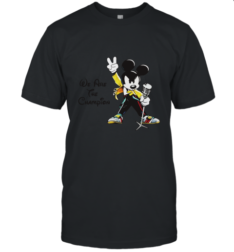 We Are The Champions Queen Mickey Freddie Mercury Unisex Jersey Tee