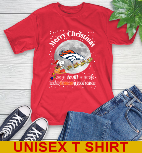 Denver Broncos Merry Christmas To All And To Broncos A Good Season NFL Football Sports T-Shirt 12